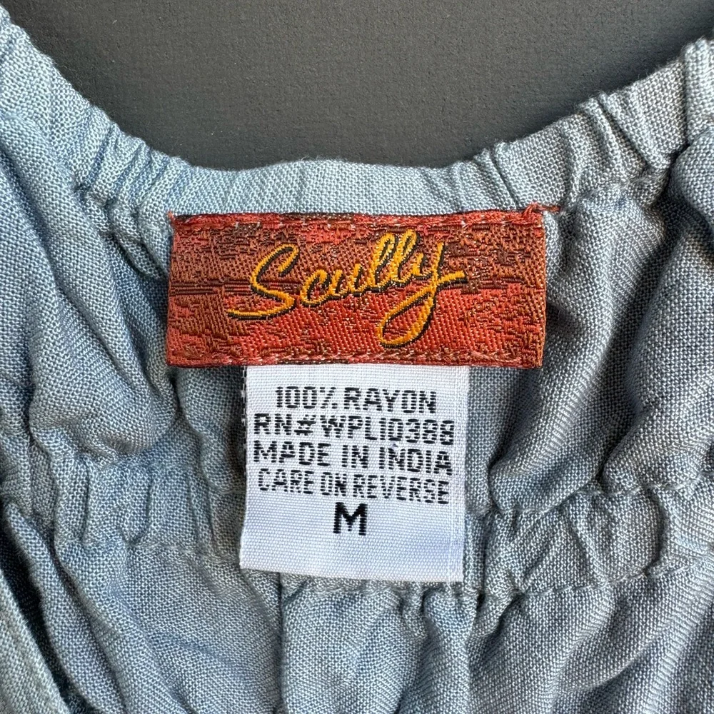 Scully Ash Gray Lace-Up Maxi Dress - Picture 4 of 7